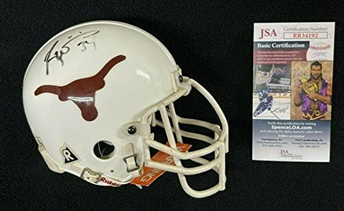 Ricky Williams İmzalı Texas Longhorns Mini Kask JSA COA İmzalı Kolej Mini Kaskları