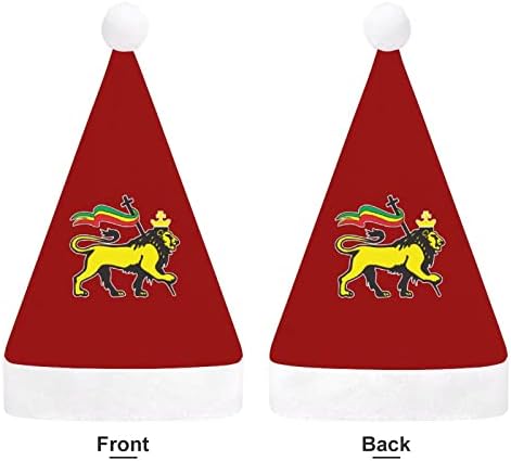 Rastafari Aslan Yahuda Noel Şapka Yumuşak Peluş Santa Kap Komik Bere Noel Yeni Yıl Şenlikli Parti