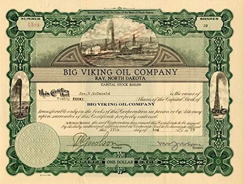 Büyük Viking Petrol A. Ş. - Stok Sertifikası