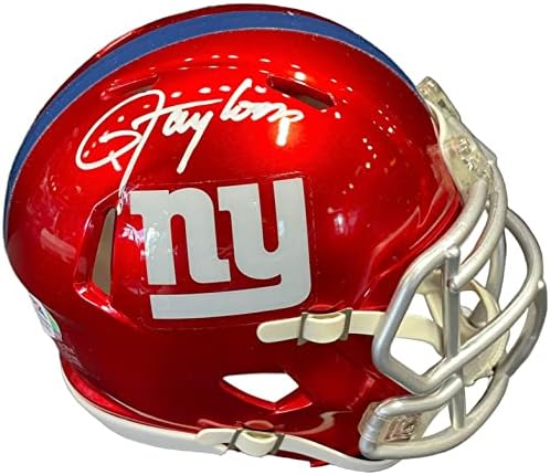 Lawrence Taylor İmzalı New York Giants Flaş Mini Kask (JSA) - İmzalı NFL Mini Kaskları