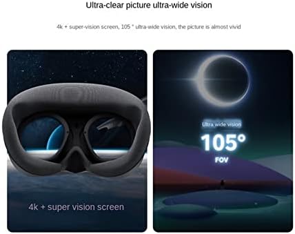 VR Kulaklık Entegre Sanal Gerçeklik Kulaklık 3D VR Gözlük 4 K + Ekran (Renk : 8G 128G 5 M Kablo Ekleyin)