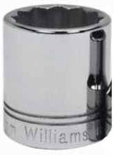 Williams STM-1219 1/2 Sürücü Sığ Soket, 12 Nokta, 19 mm