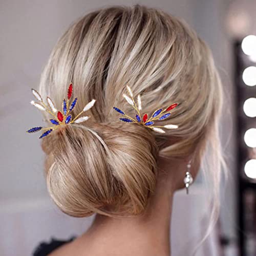 Düzleştirici Düğün Mavi Kristal Gelin saç parçası Altın Taklidi Düğün saç tokası Gelin saç aksesuarları Kadınlar için