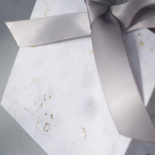 YTYZC Mini Gri Mermer hediye çantası Kutusu Parti Bebek Duş Kağıt Çikolata Kutuları Paketi / Düğün İyilik Şeker Kutuları