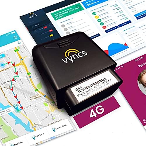 GPS Tracker Araçlar VyncsPro Aylık Ücret Yok OBD 4G LTE Araç Takip Cihazı, Gerçek Zamanlı GPS, Ücretsiz 1 Yıllık Veri