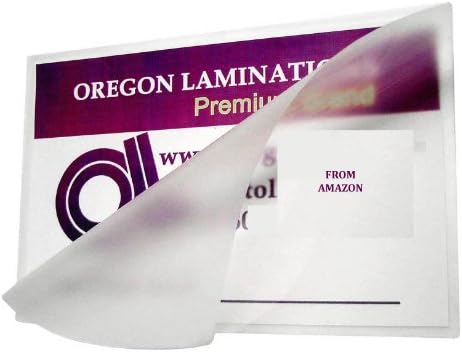 Oregon Laminasyon Sıcak Laminasyon Torbaları Yarım Sayfa (100'lü Paket) 3 Mil 6 x 9 inç Mat / Mat