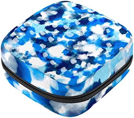 Mavi Suluboya sıhhi peçete saklama çantası Taşınabilir Dönem Kiti Çantası Ped Torbalar Dönem Adet Fincan fermuarlı