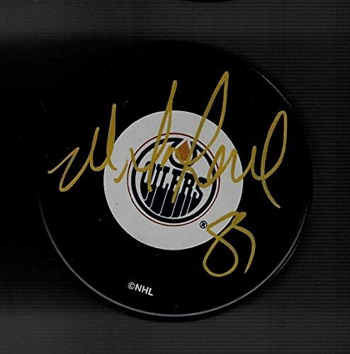 Mike Comrie İmzalı Edmonton Oilers Diski - İmzalı NHL Diskleri