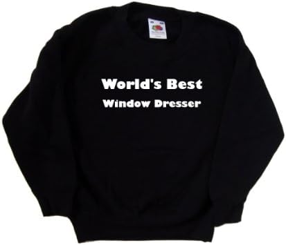 Dünyanın En İyi Pencere Şifonyeri Siyah Çocuk Sweatshirt
