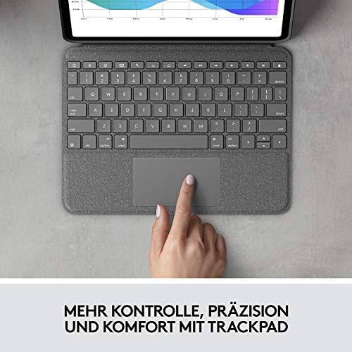 Logitech Folio Dokunmatik iPad Klavye Kılıfı, QWERTZ Alman Düzeni-Grafit