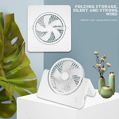 5 Yaprak, GB Pil,Masa Katlanır Fan, Taşınabilir Soğutucu, Q-uick ve Kişisel Alanı Soğutmanın Kolay Yolu, Dafeng, 3
