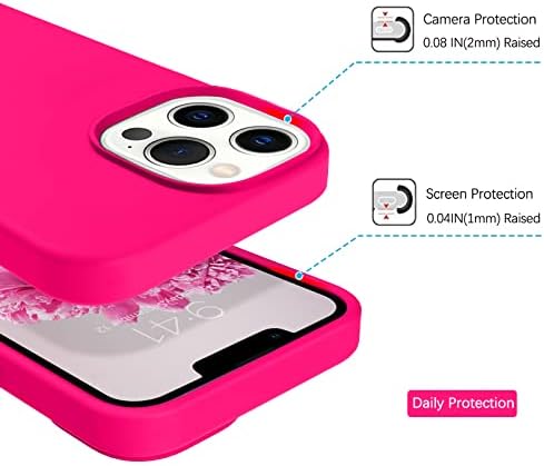 DOMAVER iPhone 13 Pro Max Durumda Silikon Yumuşak Jel Kauçuk Mikrofiber Astar Yastık Doku Kapak Darbeye Dayanıklı