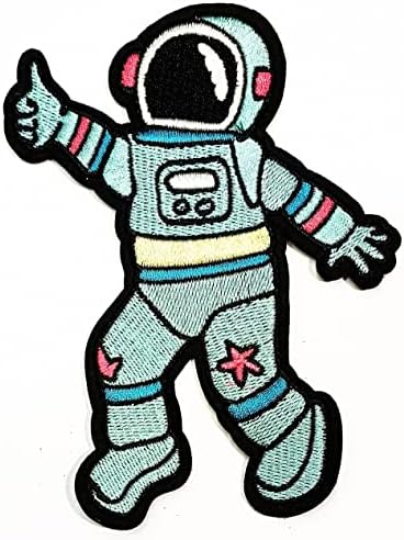 Kleenplus 3 Adet. Astronot Yamalar Karikatür Çocuk Çocuk Sticker El Yapımı İşlemeli Yama Sanat Dikiş Tamir Kumaş Kot