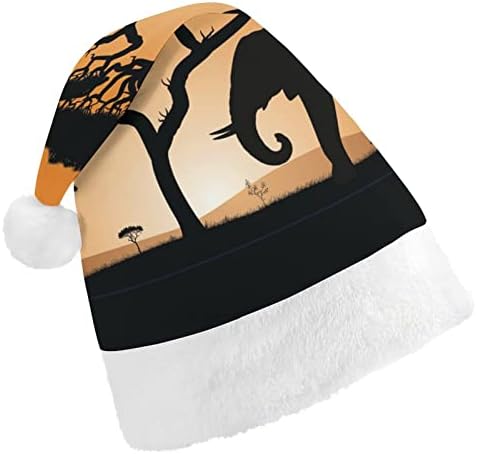Savannah Fil Noel Şapka Kişiselleştirilmiş Santa Şapka Komik Noel Süslemeleri