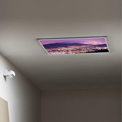 Tavan ışık difüzör panelleri için floresan ışık kapakları-Kentsel Desen-Sınıf ofisi için floresan ışık kapakları-Ofis