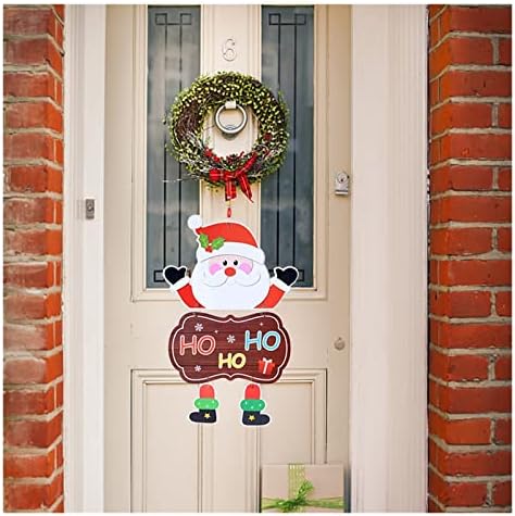 PİFUDE Noel Süslemeleri Merry Christmas Kapı Asılı Süsleme Kolye Noel Baba Kardan Adam Şenlikli Yeni Yıl Partisi Dekorasyon