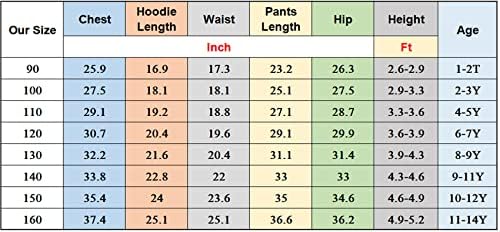 KIVRANAN Çocuklar Tek Parça Anime Hoodie Üst + Sweatpants 2 Parça Uzun Kollu Kıyafet eşofman takımı için Erkek, Kız
