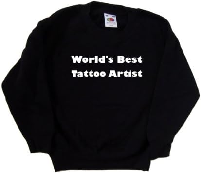 Dünyanın en iyi Dövme Sanatçısı Siyah Çocuk Sweatshirt