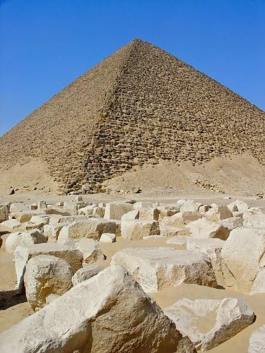 Dahshu Antik Mimarisinde Snofrus Kırmızı Piramidi Fotoğraf Mısır Fotoğrafları 8x10
