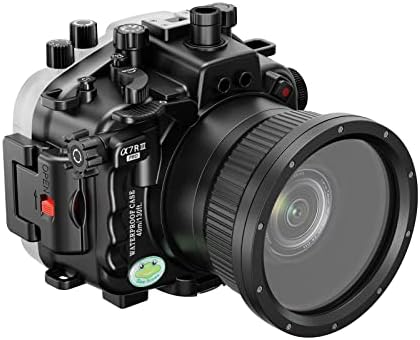 Seafrogs Sualtı 40 M / 130FT Su Geçirmez Kamera Çantası, sualtı kamera muhafazası Kabuk ile Uyumlu Sony A7RIII 28-70mm