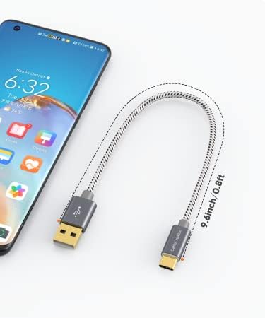USB C Kablosu Kısa 0.8 FT ile 8K HDMI USB C Hub Paketi