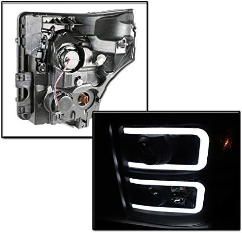 ZMAUTOPARTS LED DRL Siyah / Duman Projektör Farlar w / 6.25 Beyaz DRL 2011- Ford F250 / F350 / F450 Süper Görev
