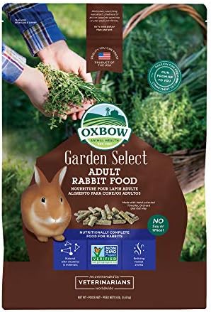 Oxbow Hayvan Sağlığı Bahçesi Yetişkin Tavşan Maması Seçin, Yetişkin Tavşanlar için Bahçeden İlham Alan Tarif, Soya