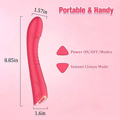 Gerçekçi G-spot Yapay Penis Vibratör Kadınlar için, Vajinal Anal Klitoris Stimülatörü için Solo Mastürbasyon veya