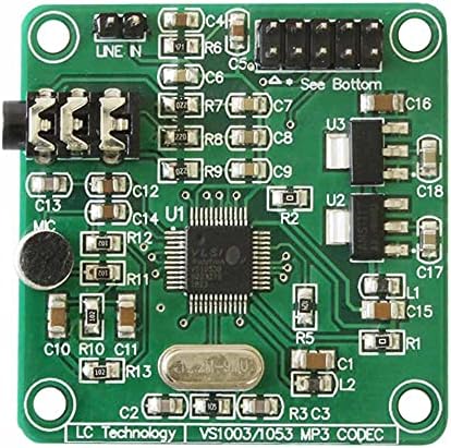 Rakstore VS1053 Ses Modülü MP3 Çalar Modülü Geliştirme Kurulu DC 5V dahili Kayıt SPI OGG Kodlama Kayıt Kontrol Sinyal