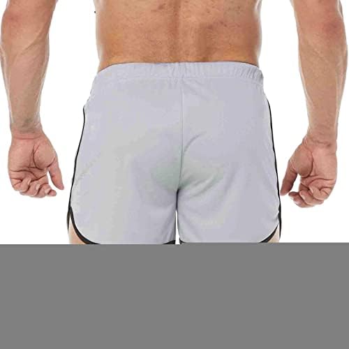 Ozmmyan Erkek Koşu Şort Yaz fitness pantolonları Üç Noktalı Pantolon Spor Şort Çabuk Kuruyan Pantolon