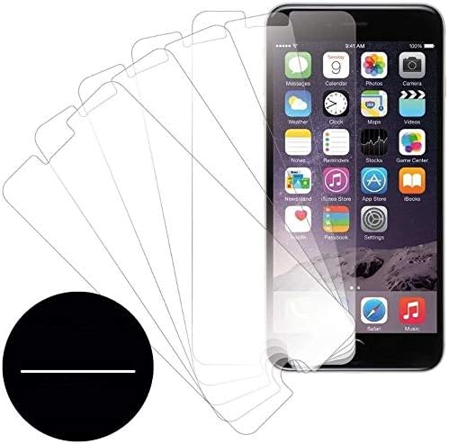 eTECH Koleksiyonu Apple iPhone 6 için 5 Paket Kristal Netliğinde Ekran Koruyucu 4.7 (iPhone6 4.7 İnç Model) AT & T,