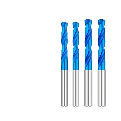 Matkap Ucu 3D Karbür Uçları 3-12mm Soğutma Matkap Spiral Büküm Matkap Ucu Mavi Kaplama Delik Matkap Metal 1 Adet (Renk: