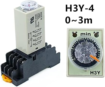 ZLAST H3Y-4 0-3 M Güç Açma geciktirme rölesi Zamanlayıcı DPDT 14 Pins H3Y - 4 DC12V DC24V AC110V AC220V (Boyut: AC110V)