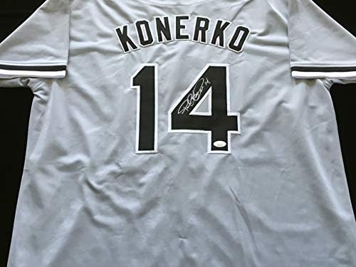 Paul Konerko Chicago White Sox, JSA COA ile İmzalı Gri Beyzbol Forması İmzaladı