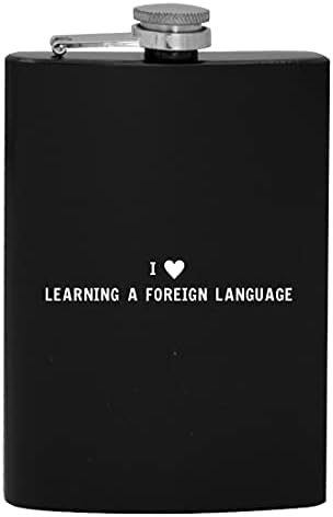 Yabancı Dil Öğrenmeyi Seviyorum-8oz Kalça Alkol Şişesi içmek