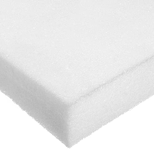Poliüretan Köpük Levha, Beyaz, 3 lbs / cu. ft, 4 inç Kalınlığında x 24 inç Genişliğinde x 24 inç Uzunluğunda