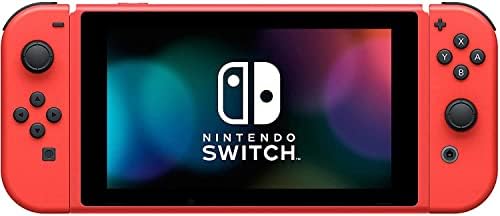Yeni Nintendo Anahtarı Mario Kırmızı ve Mavi Baskı 32GB Konsol ve Taşıma Çantası, Joy-Con, 1080p Ekran, WiFi, Bluetooth,