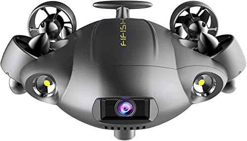 Qysea FIFISH V6 Uzman (V6E M200) Sualtı Drone ROV VR Gerçek Zamanlı İzleme, 6000lm LED, 4K UHD Kamera, 360°, 200M