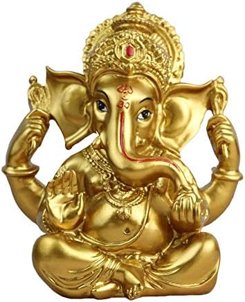 Hint Ganesh Heykeli Diwali Dekor-Hindu Tanrı Heykeli Diwali Hediyeler-Lord Ganesha Idol Heykeli Hindistan Ev Mandir