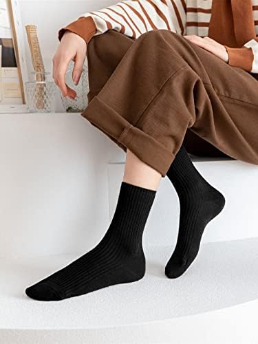 ACCFOD Bayan Sevimli Ekip Çorap Rahat Atletik Estetik Çorap Nötr Pamuk Çorap Kadınlar için Granola Kız Elbise
