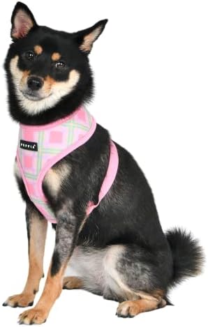 Puppia İlkbahar ve Yaz Modası Baş Üstü Köpek Koşum Takımı, Pink_Jaylen, Ekstra Büyük