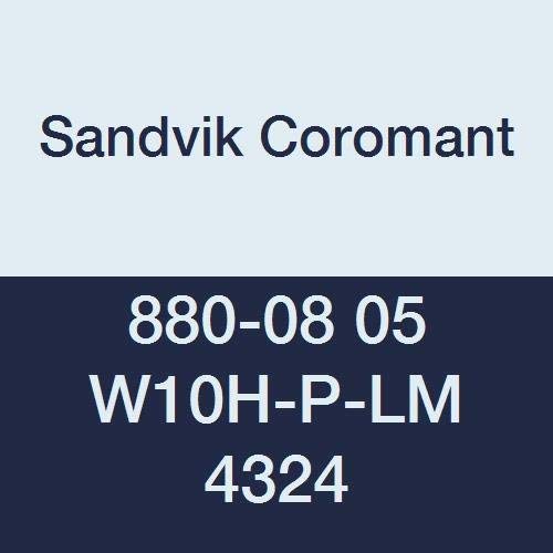 Sandvik Coromant, 880-08 05 W10H-P-LM 4324, Delme için CoroDrill 880 Kesici Uç, Karbür, Kare, Sağ Kesim, 4324 Kalite,