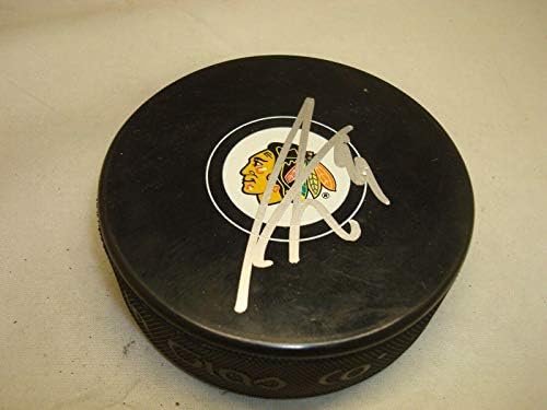 Anthony Duclair İmzalı Chicago Blackhawks Hokey Diski İmzalı 1A İmzalı NHL Diskleri