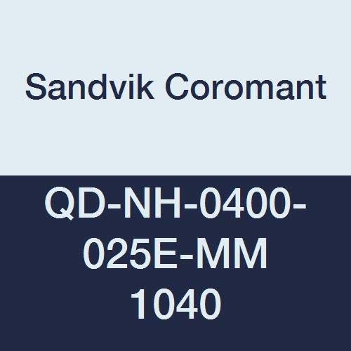 Sandvik Coromant, QD-NH-0400-025E-MM 1040, Kanal Açma için CoroMill QD Kesici Uç, Karbür, Nötr Kesim, 1040 Kalite,