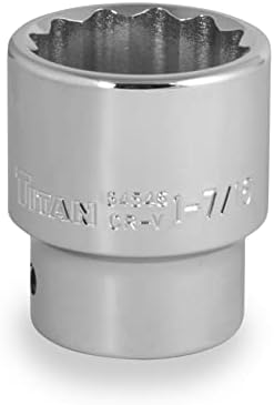 Titan 64546 3/4 inç Sürücü x 1-7 / 16 inç 12 Noktalı SAE Soketi