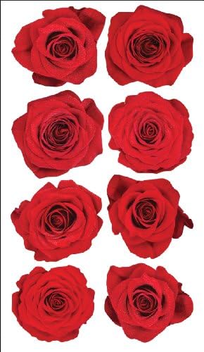Sticko Sticker Temalı-Kırmızı Güller 52-00981, Diğer