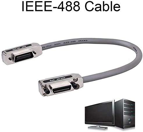 IEEE-488 Kablo GPIB Kablosu Metal Konnektör Adaptör Tak ve Çalıştır 1 / 1.5 / 2 Metre (1 Metre)
