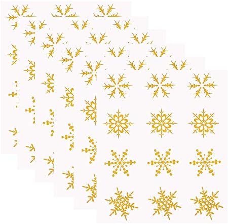 300 Adet Set, kar tanesi Dekoratif Altın Daire Zarf Mühürler Çıkartmalar Kendinden Yapışkanlı Evrensel Sızdırmazlık