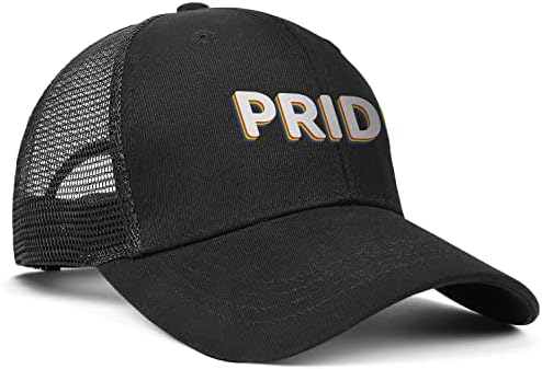 Gurur Şapka LGBT Gökkuşağı Şapka Ayarlanabilir Örgü beyzbol şapkası Erkekler Kadınlar için Eşcinsel Gurur Şapka Günlük