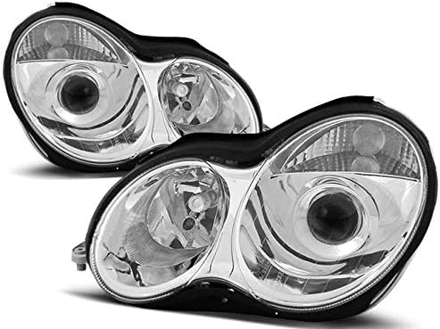 V-MAXZONE parçaları farlar VR - 1365 ön ışıkları araba lambaları sürücü Ve yolcu yan Komple Set Krom Mercedes-Benz